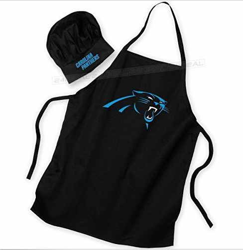 Panthers Black Team Chef Hat And Apron Set