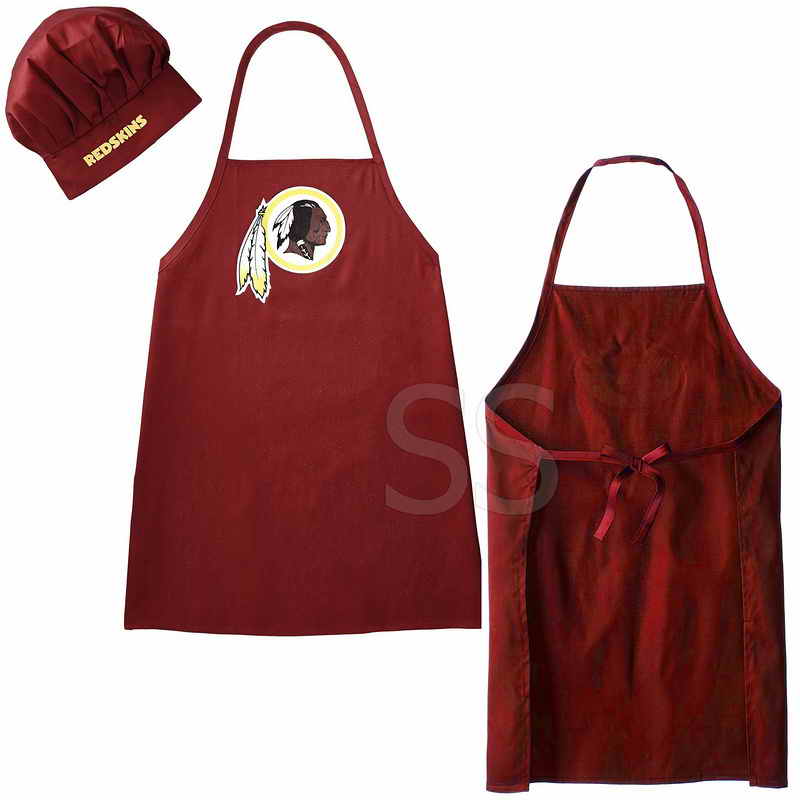 Redskins Red Team Chef Hat And Apron Set