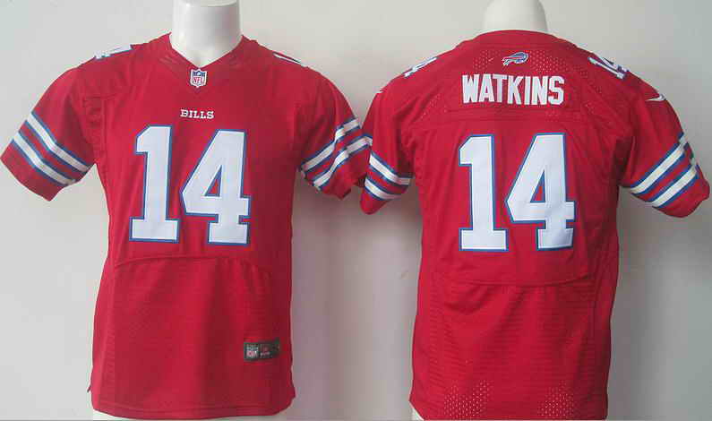 NFL Buffalo Bills #14 WATKINS Red  Kids Jerseys