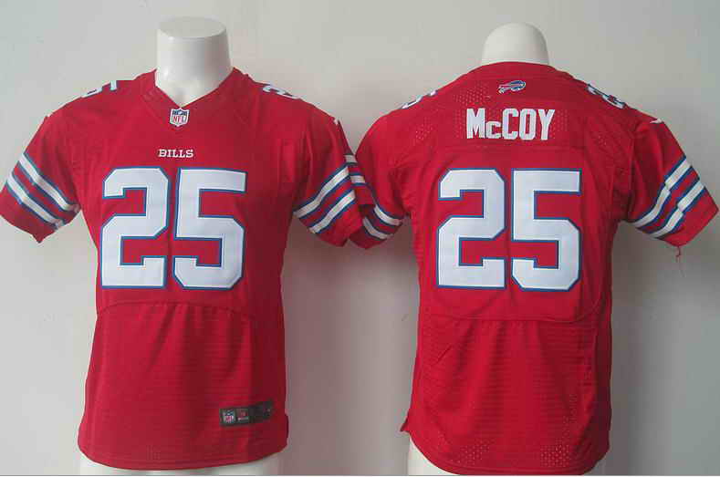 Nike Bills 25 LeSean McCoy Red Kids Jersey