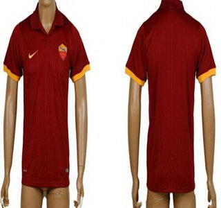 2014-15 AS Roma Blank Home Soccer AAA+ T-Shirt