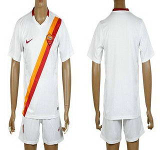 2014-15 AS Roma Blank Away Soccer Shirt Kit