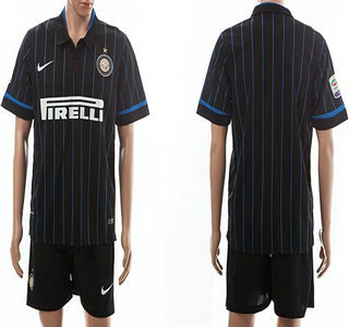 2014-15 Internazionale Milano Blank Home Soccer Shirt Kit