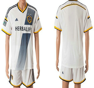 2014-15 Los Angels Galaxy Blank Home Soccer Shirt Kit