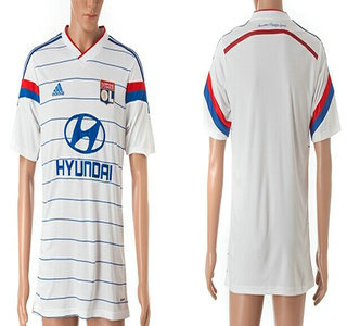 2014-15 Olympique Lyonnais Blank Home Soccer AAA+ T-Shirt