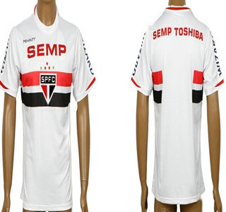 2014-15 Sao Paulo FC Blank (or Custom) Home Soccer AAA+ T-Shirt