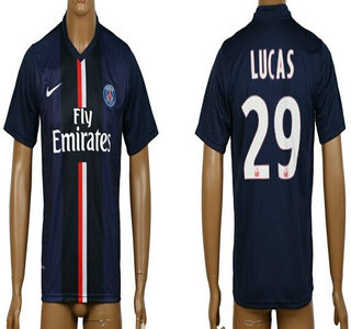 2014-15 Paris Saint-Germain #29 Lucas Home Soccer AAA+ T-Shirt