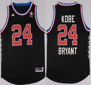 2015 NBA Western All-Stars #24 Kobe Bryant Revolution 30 Swingman Black Jersey