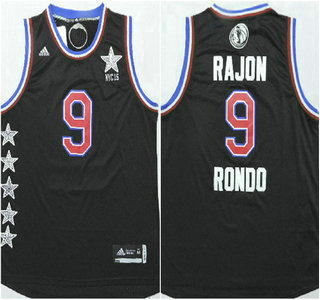 2015 NBA Western All-Stars #9 Rajon Rondo Revolution 30 Swingman Black Jersey