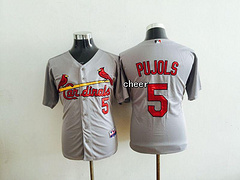 MLB Women Jerseys St. Louis Cardinals #5 pujols grey Jerseys