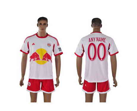 2015-16 New York Red Bulls Customized Home Soccer Shirt Kit
