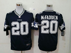 NFL Dallas Cowboys #20 Mcfadden blue Game New Players Jersey