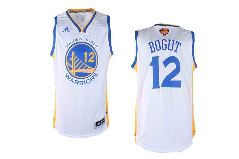 Revolution 30 Warriors #12 Andrew Bogut White The Finals Patch Stitched NBA Jersey
