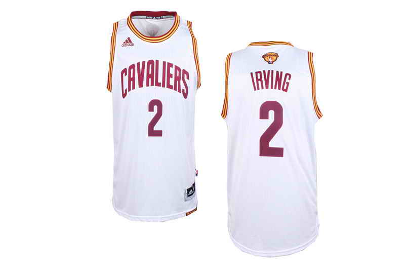 Cavaliers #2 Kyrie Irving White Alternate The Finals Patch Stitched NBA Jersey