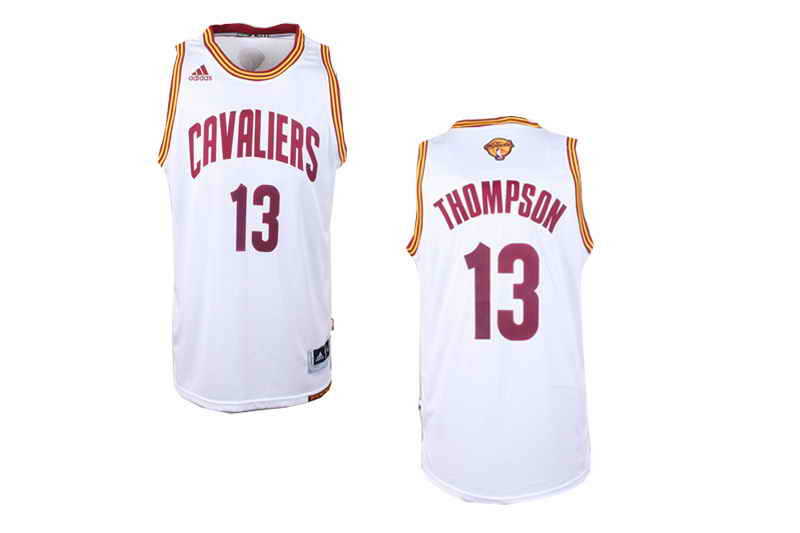 Cavaliers #13 Tristan Thompson White Alternate The Finals Patch Stitched NBA Jersey