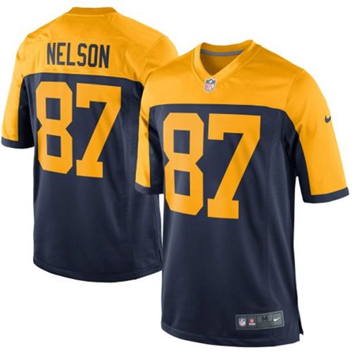Nike Packers #87 Jordy Nelson Navy Blue Alternate Youth Stitched NFL New Elite Jersey
