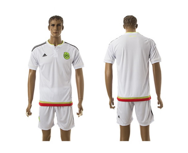 2015-16 Mexico National Team Blank Home Soccer Shirt Kit