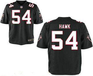 Stitched Atlanta Falcons #54 A. J. Hawk Black Alternate NFL Nike Elite Jersey