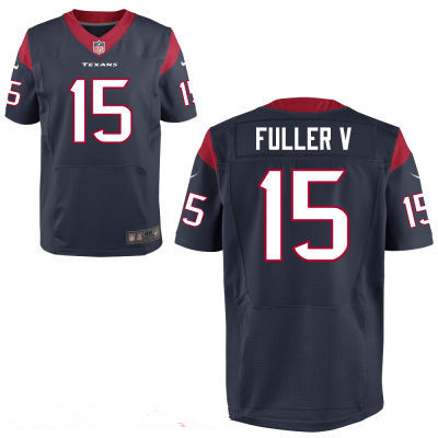 Houston Texans #15 Will Fuller V Navy Blue Team Color Stitched NFL Elite Jersey