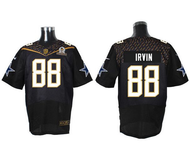 Dallas Cowboys #88 Michael Irvin Black 2016 Pro Bowl Nike Elite Jersey