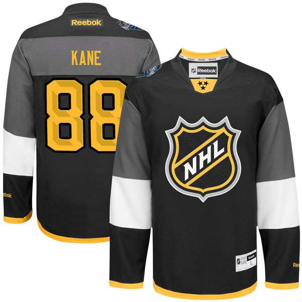 NHL #88 Patrick Kane Black 2016 All-Star Premier Jersey