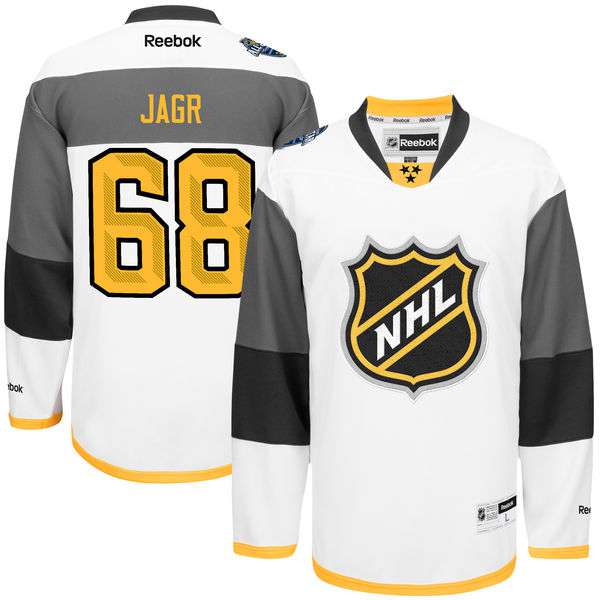 NHL #68 Jaromir Jagr White 2016 All-Star Premier Jersey