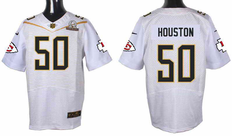 Nike Kansas City Chiefs #50 Justin Houston White 2016 Pro Bowl Elite Jersey