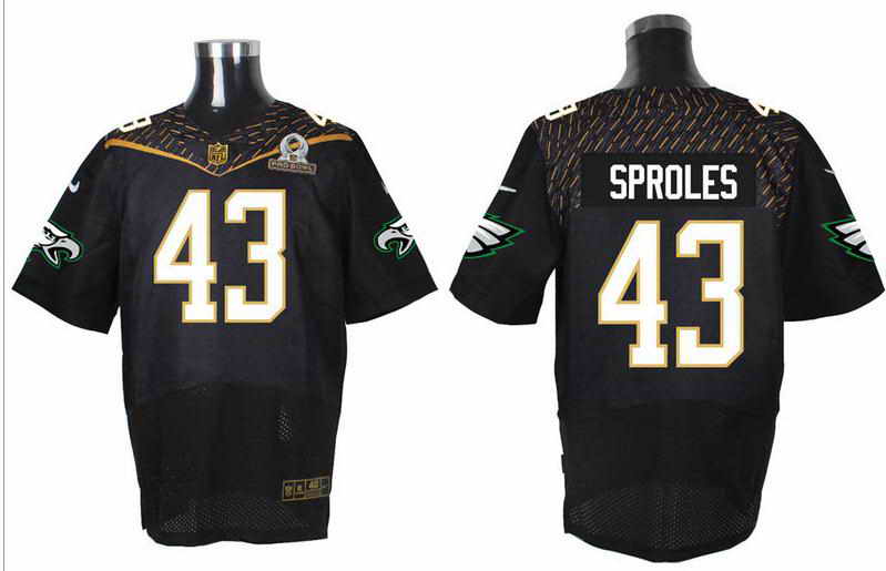 Nike Philadelphia Eagles #43 Darren Sproles Black 2016 Pro Bowl Elite Jersey