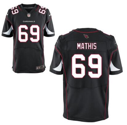 Arizona Cardinals #69 Evan Mathis Black Alternate NFL Nike Elite Jersey