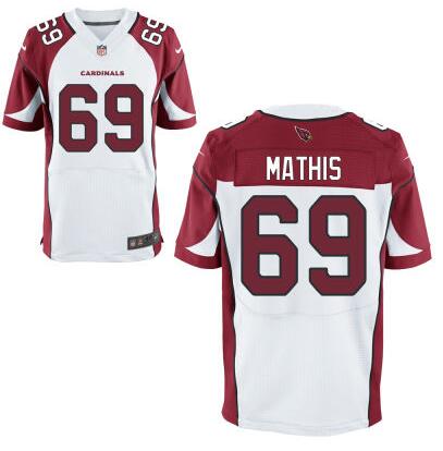 Arizona Cardinals #69 Evan Mathis White Road NFL Nike Elite Jersey
