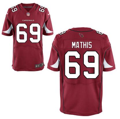 Arizona Cardinals #69 Evan Mathis Red Team Color NFL Nike Elite Jersey