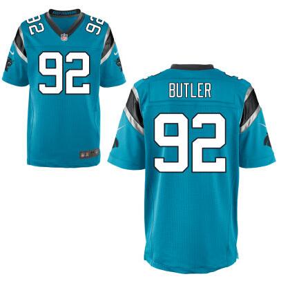 Men's Carolina Panthers #92 Vernon Butler Nike White Elite 2016 Draft Pick Jersey