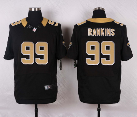 Men's New Orleans Saints #99 Sheldon Rankins Black Team Color NFL Nike Elite