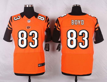 Nike Cincinnati Bengals #83 Tyler Boyd Men's Orange Elite Jersey