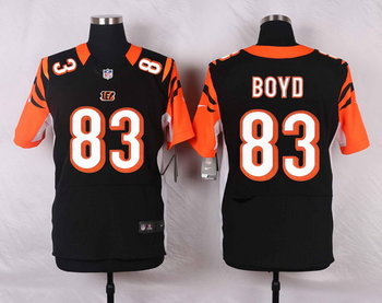 Nike Cincinnati Bengals #83 Tyler Boyd Black Team Color Men's Elite Jersey