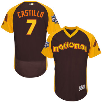 National League Arizona Diamondbacks #7 Welington Castillo Brown 2016 All-Star Jersey - Men's