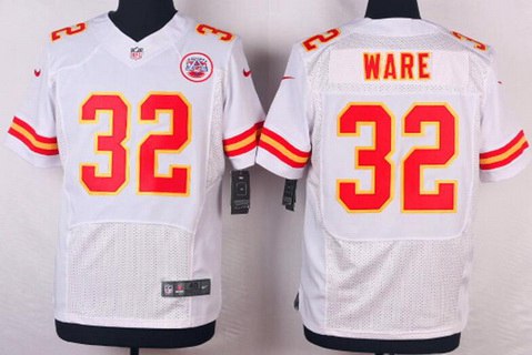 Kansas City Chiefs #32 Spencer Ware White Road NFL Nike Elite Jersey