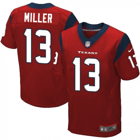 Houston Texans #13 Braxton Miller Red Men's Stitched NFL Jersey