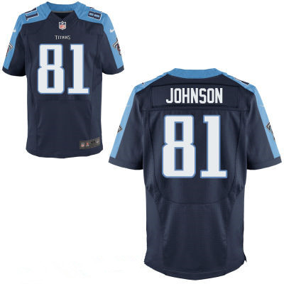 Tennessee Titans #81 Andre Johnson Navy Blue Alternate Men's Stitched NFL Jersey
