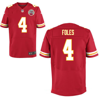Kansas City Chiefs #4 Nick Foles Red Team Color Men's Stitched Jersey