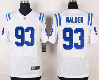 Indianapolis Colts #93 Erik Walden Stitched White Road NFL Nike Elite Jersey
