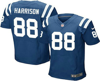 Indianapolis Colts #88 Marvin Harrison Stitched Royal Blue NFL Nike Elite Jersey