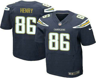San Diego Chargers #86 Hunter Henry Navy Blue Alternate NFL Nike Stitched Elite Jersey