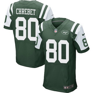 New York Jets #80 Wayne Chrebet Green Retired Player NFL Nike Stitched Elite Jersey