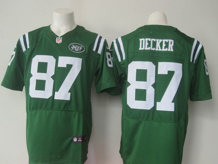 New York Jets #87 Eric Decker Kelly Green Team Color 2015 NFL Nike Elite Stitched Jersey