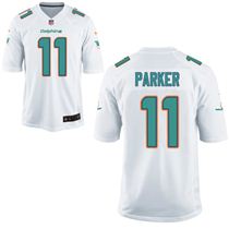 Stitched Nike Dolphins #11 DeVante Parker White Game Jersey