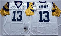 St. Louis Rams #13 Warner Stitched Mitchell and Ness NFL Jersey