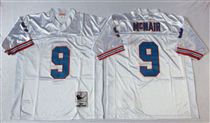 Tennessee Oliers #9 Steve McNair  Stitched White Mitchell and Ness NFL Jersey