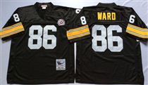 Pittsburgh Steelers #86 Hines Ward Black Stitched Mitchell and Ness NFL Jersey