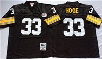 Pittsburgh Steelers #33 Merril Hodge Black Stitched Mitchell and Ness NFL Jersey
